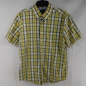 Tommy Hilfiger Plaid Check Short Sleeve Button Up